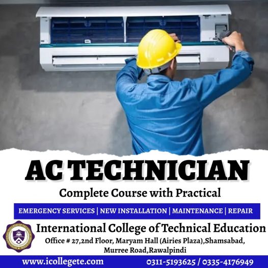 Diploma in Ac Technician Course in Peshawar Pakistan