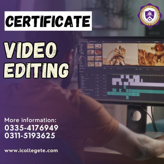 Professional Video Editing Course in Rawalpindi, Islamabad Pakistan