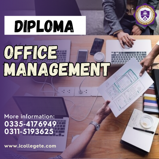 Diploma in Office Management Course in Rawalpindi, Islamabad Pakistan