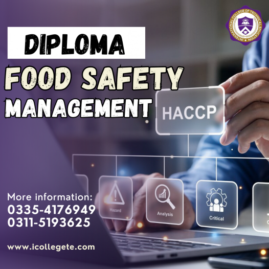 Food Safety Management Course in Rawalpindi, Islamabad Pakistan