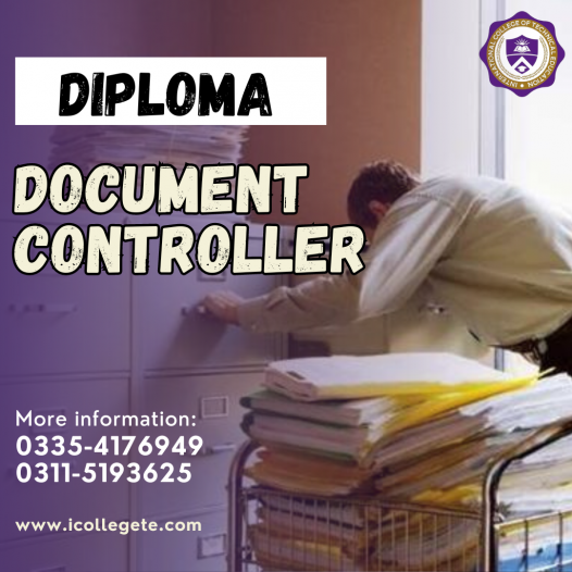 Document Controller Diploma Course in Rawalpindi, Islamabad Pakistan
