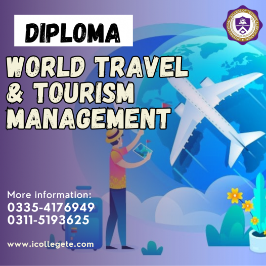 Advance Diploma in World Travel & Tourism Management Course in Dubai Rawalpindi, Islamabad Pakistan