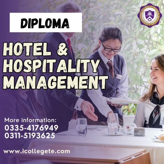 Hotel & Hospitality Management Course In Rawalpindi, Islamabad Pakistan